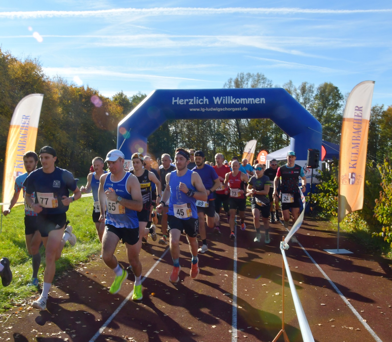 Start beim Frankenwaldlauf um den Preis der Kulmbacher Brauerei